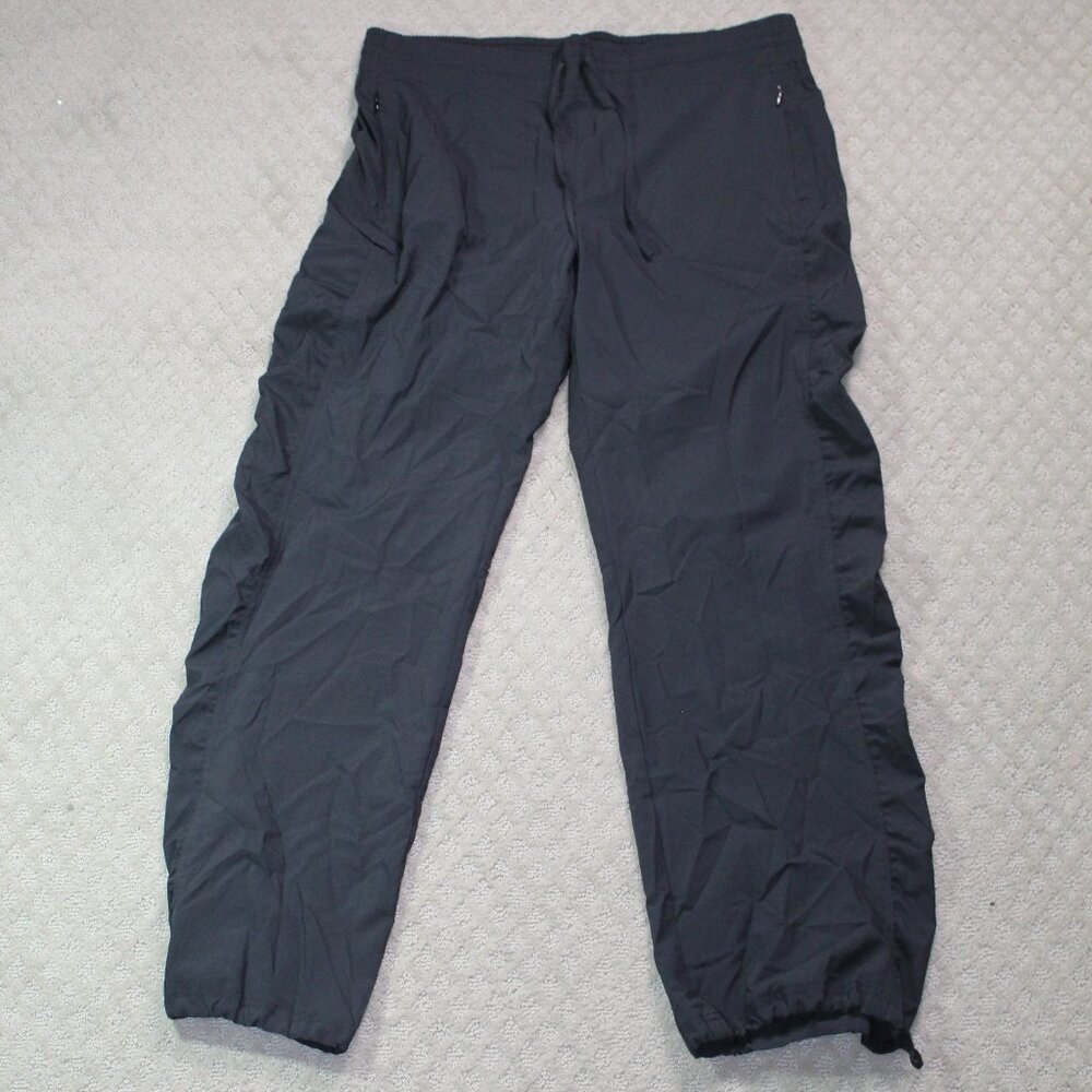 bcg Women's XL Black Polyester Drawstring Waist Cinch Ankle Exercise Pants